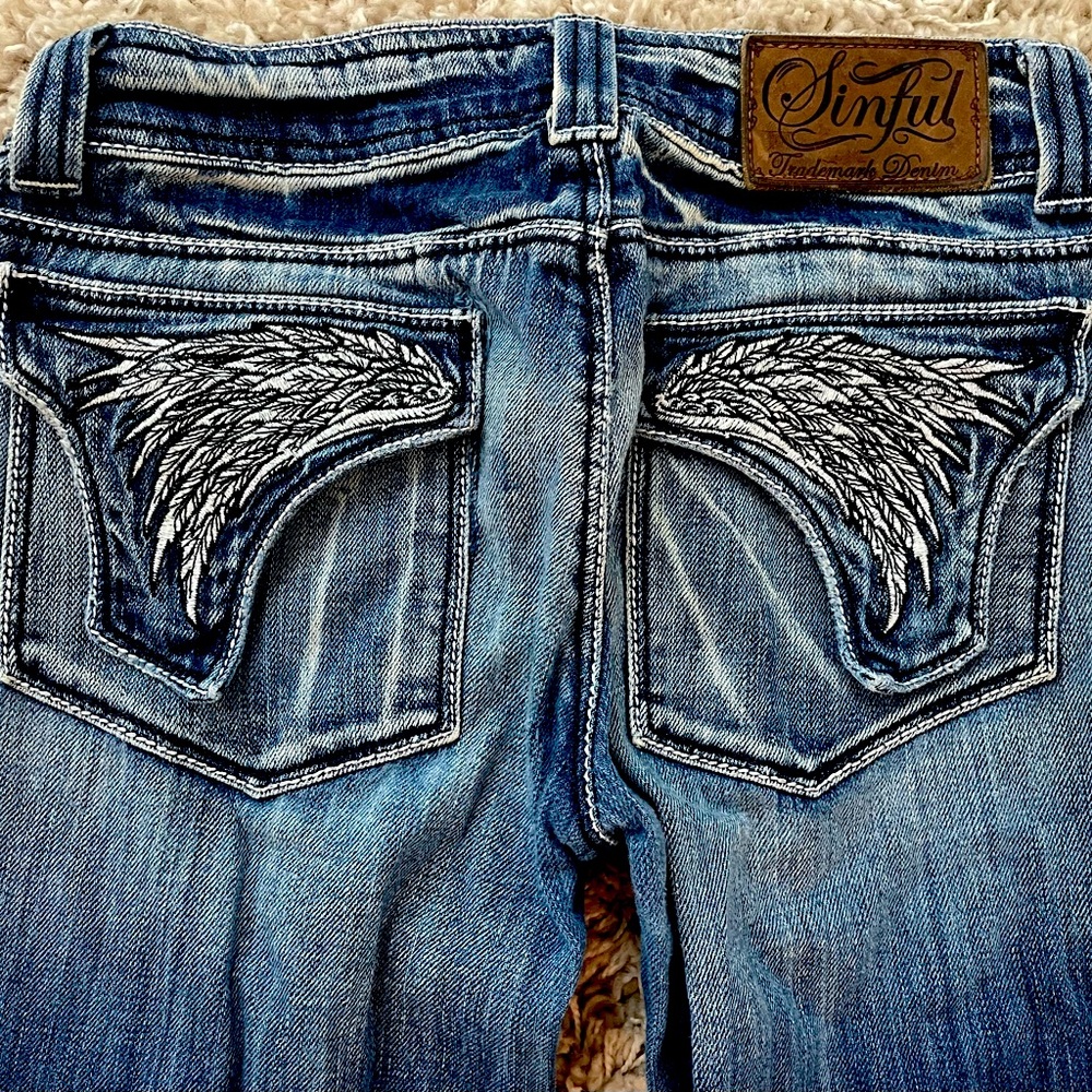 Sinful Wing Pocket Denim Jeans